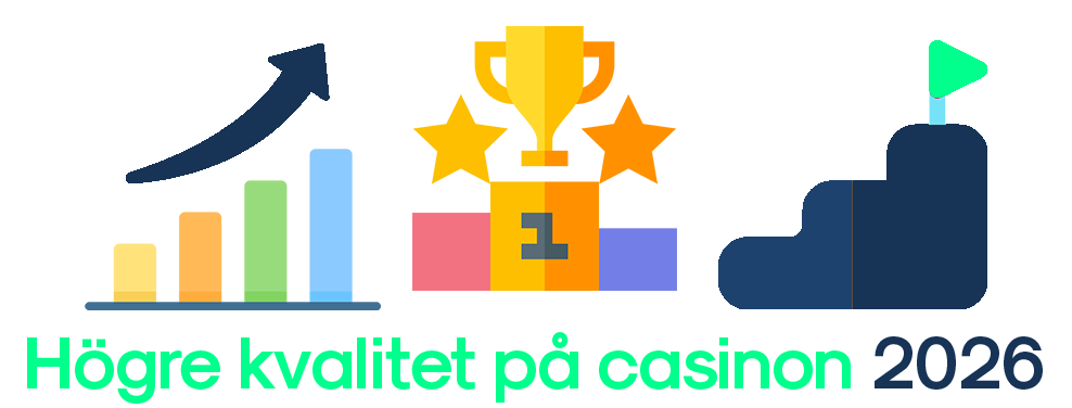 Hitta Casinon med hög kvalitet 2026!