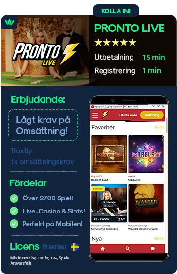 Nytt Erbjudande På Pronto Live Just Nu!